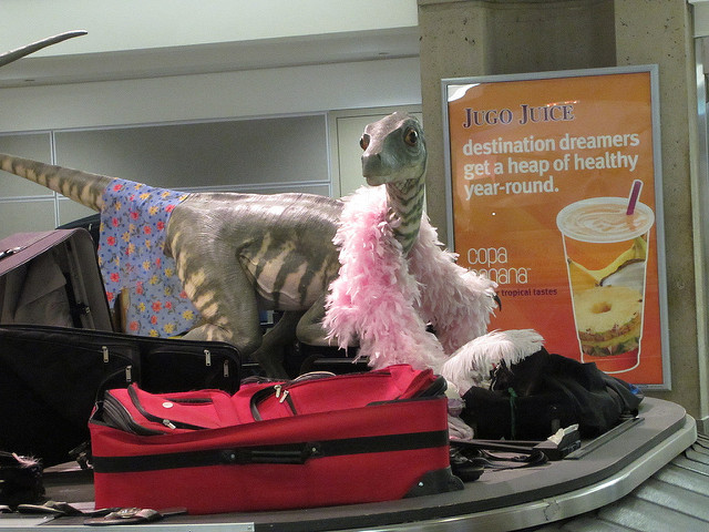 Velociraptors in Calgary airport