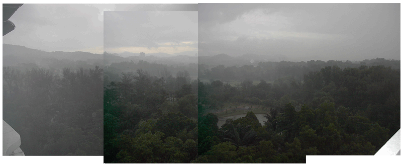 View outside Plaza 07 (rain)
